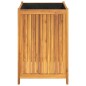 vidaXL Jardinera con forro madera maciza de acacia 50x50x75 cm vidaXL Jardinera con forro madera maciza de acacia 50x50x75 cm