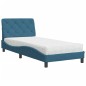 vidaXL Cama con colchón terciopelo azul 80x200 cm vidaXL Cama con colchón terciopelo azul 80x200 cm