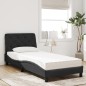 vidaXL Cama con colchón terciopelo negro 90x190 cm vidaXL Cama con colchón terciopelo negro 90x190 cm
