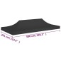vidaXL Techo de carpa para celebraciones negro 6x3 m 270 g/m² vidaXL Techo de carpa para celebraciones negro 6x3 m 270 g/m²