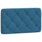 vidaXL Cama con colchón terciopelo azul 90x190 cm