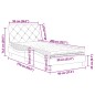 vidaXL Cama con colchón terciopelo rosa 90x200 cm vidaXL Cama con colchón terciopelo rosa 90x200 cm
