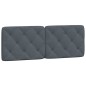 vidaXL Cama con colchón terciopelo gris oscuro 120x200 cm