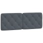 vidaXL Cama con colchón terciopelo gris oscuro 140x190 cm vidaXL Cama con colchón terciopelo gris oscuro 140x190 cm