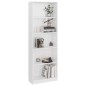 vidaXL Estantería de 5 niveles contrachapada blanco brillo 60x24x175cm vidaXL Estantería de 5 niveles contrachapada blanco brillo 60x24x175cm