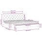 vidaXL Cama con colchón terciopelo gris claro 180x200 cm