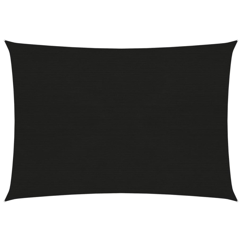 vidaXL Toldo de vela HDPE negro 160 g/m² 3x4,5 m vidaXL Toldo de vela HDPE negro 160 g/m² 3x4,5 m