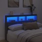 vidaXL Cabecero de cama con luz LED gris Sonoma 160x17x102 cm vidaXL Cabecero de cama con luz LED gris Sonoma 160x17x102 cm