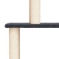 vidaXL Rascador para gatos con postes de sisal gris oscuro 149 cm vidaXL Rascador para gatos con postes de sisal gris oscuro 149 cm