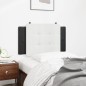 vidaXL Cabecero de cama acolchado cuero sintético blanco y negro 80 cm vidaXL Cabecero de cama acolchado cuero sintético blanco y negro 80 cm