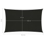 vidaXL Toldo de vela HDPE negro 160 g/m² 3x4,5 m vidaXL Toldo de vela HDPE negro 160 g/m² 3x4,5 m