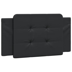 vidaXL Cabecero de cama acolchado cuero sintético negro 100 cm