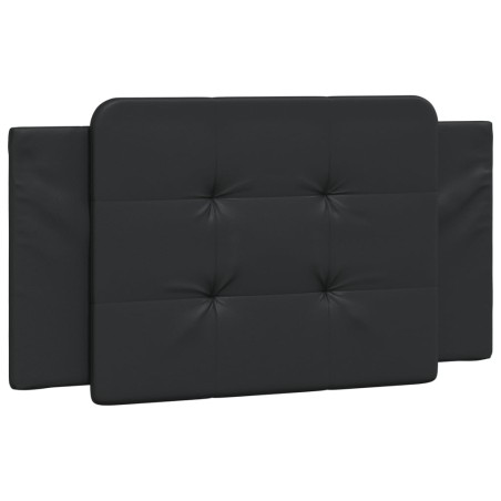 vidaXL Cabecero de cama acolchado cuero sintético negro 100 cm