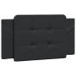 vidaXL Cabecero de cama acolchado cuero sintético negro 100 cm