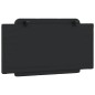 vidaXL Cabecero de cama acolchado cuero sintético negro 100 cm