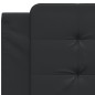vidaXL Cabecero de cama acolchado cuero sintético negro 100 cm