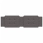 vidaXL Cabecero de cama acolchado cuero sintético gris 180 cm