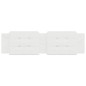 vidaXL Cabecero de cama acolchado cuero sintético blanco 180 cm vidaXL Cabecero de cama acolchado cuero sintético blanco 180 cm