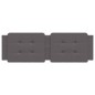 vidaXL Cabecero de cama acolchado cuero sintético gris 160 cm vidaXL Cabecero de cama acolchado cuero sintético gris 160 cm