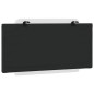 vidaXL Cabecero de cama acolchado cuero sintético blanco negro 100 cm