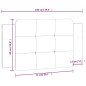 vidaXL Cabecero de cama acolchado cuero sintético blanco negro 100 cm