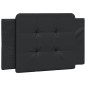 vidaXL Cabecero de cama acolchado cuero sintético negro 90 cm vidaXL Cabecero de cama acolchado cuero sintético negro 90 cm