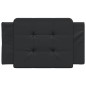 vidaXL Cabecero de cama acolchado cuero sintético negro 90 cm vidaXL Cabecero de cama acolchado cuero sintético negro 90 cm