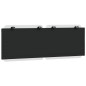 vidaXL Cabecero de cama acolchado cuero sintético blanco negro 120 cm vidaXL Cabecero de cama acolchado cuero sintético blanco negro 120 cm