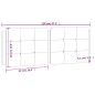 vidaXL Cabecero de cama acolchado cuero sintético blanco negro 120 cm vidaXL Cabecero de cama acolchado cuero sintético blanco negro 120 cm
