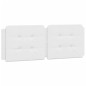 vidaXL Cabecero de cama acolchado cuero sintético blanco 140 cm vidaXL Cabecero de cama acolchado cuero sintético blanco 140 cm