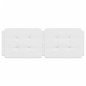 vidaXL Cabecero de cama acolchado cuero sintético blanco 140 cm vidaXL Cabecero de cama acolchado cuero sintético blanco 140 cm