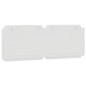 vidaXL Cabecero de cama acolchado cuero sintético blanco 140 cm vidaXL Cabecero de cama acolchado cuero sintético blanco 140 cm