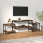 vidaXL Mueble para TV madera contrachapada roble marrón 157x35x52 cm vidaXL Mueble para TV madera contrachapada roble marrón 157x35x52 cm