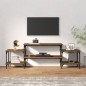 vidaXL Mueble para TV madera contrachapada roble marrón 157x35x52 cm vidaXL Mueble para TV madera contrachapada roble marrón 157x35x52 cm