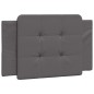 vidaXL Estructura cama con luces LED cuero sintético gris 100x200 cm vidaXL Estructura cama con luces LED cuero sintético gris 100x200 cm