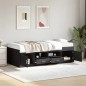 vidaXL Tumbona con cajones madera de ingeniería negro 90x190 cm vidaXL Tumbona con cajones madera de ingeniería negro 90x190 cm