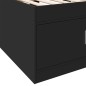 vidaXL Tumbona con cajones madera de ingeniería negro 90x190 cm vidaXL Tumbona con cajones madera de ingeniería negro 90x190 cm