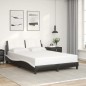 vidaXL Estructura de cama luces LED cuero PE negro y blanco 140x190 cm vidaXL Estructura de cama luces LED cuero PE negro y blanco 140x190 cm