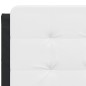 vidaXL Estructura de cama luces LED cuero PE negro y blanco 140x190 cm vidaXL Estructura de cama luces LED cuero PE negro y blanco 140x190 cm