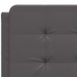 vidaXL Estructura cama con luces LED cuero sintético gris 120x200 cm vidaXL Estructura cama con luces LED cuero sintético gris 120x200 cm