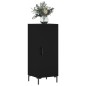 vidaXL Aparador de madera contrachapada negro 34,5x34x90 cm vidaXL Aparador de madera contrachapada negro 34,5x34x90 cm