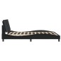 vidaXL Estructura de cama con luces LED cuero PE negro 160x200 cm vidaXL Estructura de cama con luces LED cuero PE negro 160x200 cm