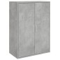 vidaXL Aparador de madera de ingeniería gris hormigón 60x31x84 cm vidaXL Aparador de madera de ingeniería gris hormigón 60x31x84 cm