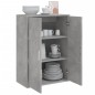 vidaXL Aparador de madera de ingeniería gris hormigón 60x31x84 cm vidaXL Aparador de madera de ingeniería gris hormigón 60x31x84 cm