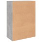 vidaXL Aparador de madera de ingeniería gris hormigón 60x31x84 cm vidaXL Aparador de madera de ingeniería gris hormigón 60x31x84 cm