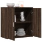 vidaXL Aparador de madera de ingeniería marrón roble 79x38x80 cm vidaXL Aparador de madera de ingeniería marrón roble 79x38x80 cm