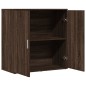 vidaXL Aparador de madera de ingeniería marrón roble 79x38x80 cm vidaXL Aparador de madera de ingeniería marrón roble 79x38x80 cm