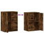 vidaXL Aparador de madera de ingeniería roble ahumado 59x39x80 cm vidaXL Aparador de madera de ingeniería roble ahumado 59x39x80 cm