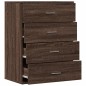 vidaXL Aparador de madera de ingeniería marrón roble 60x39x80 cm vidaXL Aparador de madera de ingeniería marrón roble 60x39x80 cm