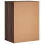 vidaXL Aparador de madera de ingeniería marrón roble 60x39x80 cm vidaXL Aparador de madera de ingeniería marrón roble 60x39x80 cm
